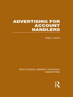 cover image of Advertising for Account Holders